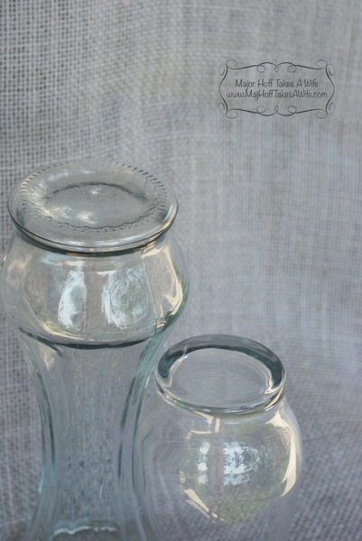 glass jars for painting no labels