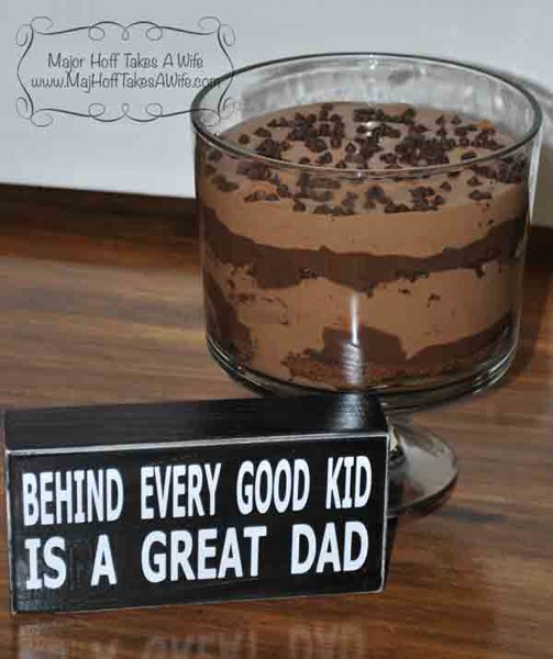fathers day chocolate explosion chocolate pudding