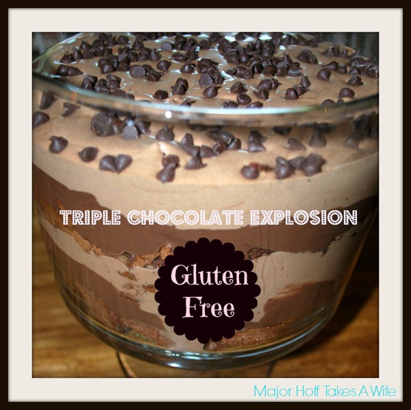triple chocolate gluten free triffle 