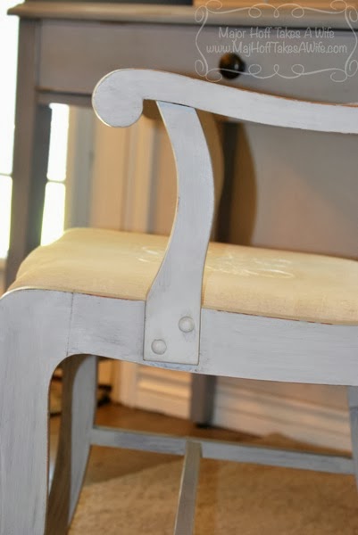 Duncan Phyfe dining chair chalkpaint