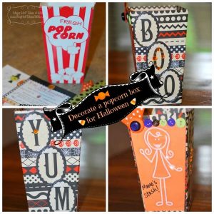 Halloween Popcorn Box Challenge Decorate a popcorn box
