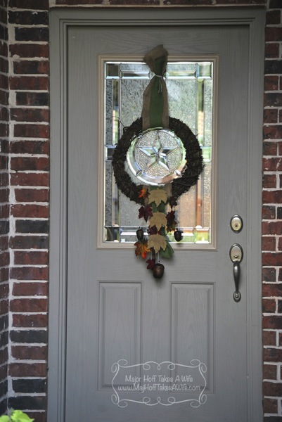 Full door fall wreath