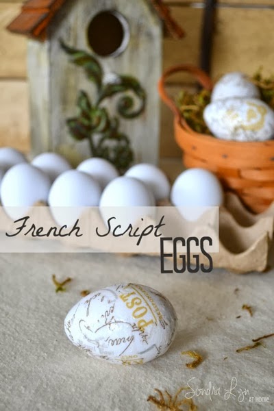 French Script Eggs Sondra Lyn at Home