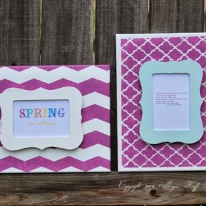 Easy Spring artwork using canvas frames! Easy Spring Artwork using Pantone color of the year