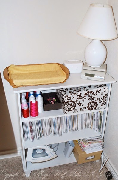Little bookcase for sewing patterns