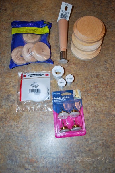Supplies needed for homemade bobbin spools