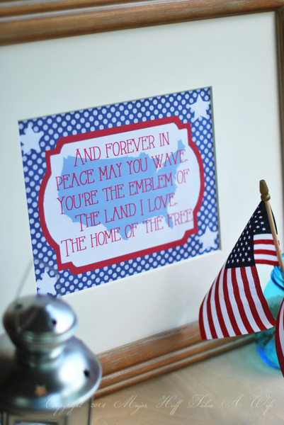 Patriotic printable The home of the free