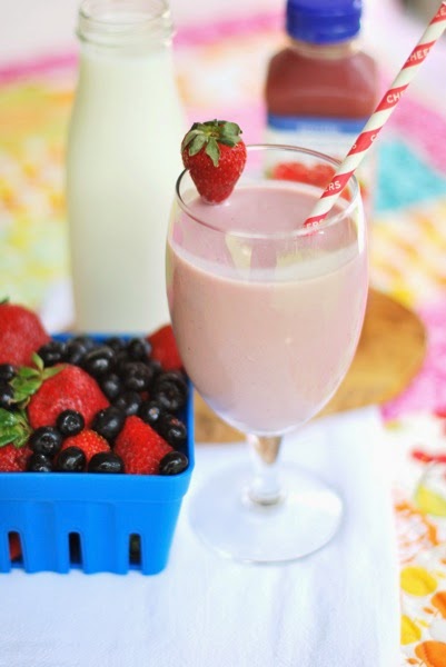 Fast Strawberry Blueberry smoothie