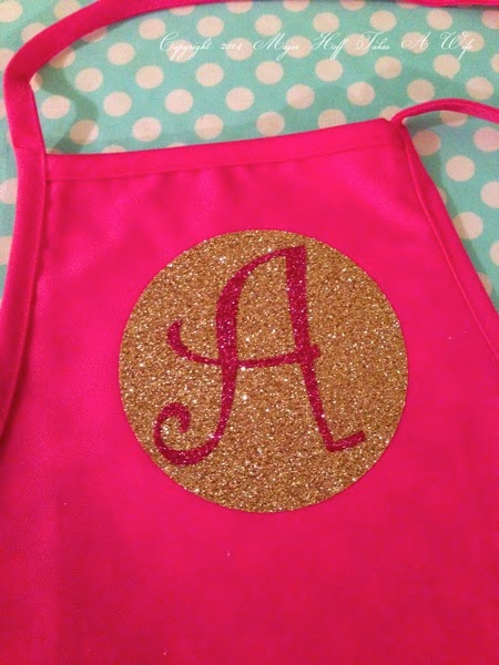 Personalized Monogrammed Apron with Cricut