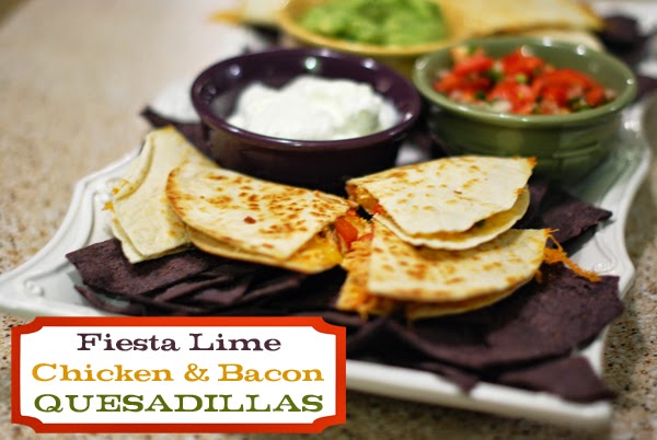 Fiesta Lime Chicken and Bacon Quesadillas