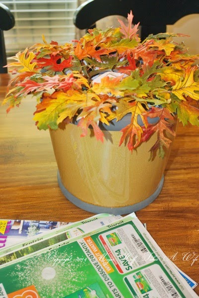 Leaf layer of pumpkin topiary