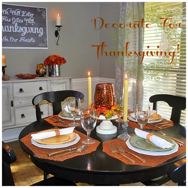 decorate for Thanksgiving, dining room style with Mrs Major Hoff