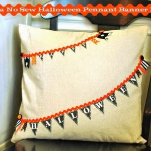 No sew happy halloween pillow pin