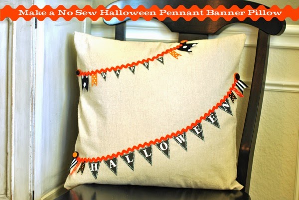 No sew happy halloween pillow pin