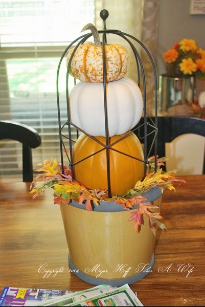 Pumpkin topiary how to DIY