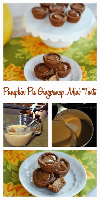 pumpkin pie gingersnap mini tarts