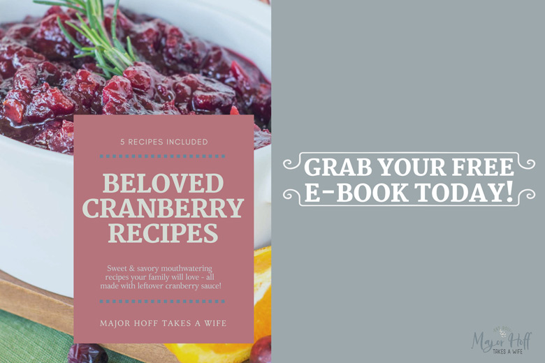 Free ebook for leftover cranberry sauce
