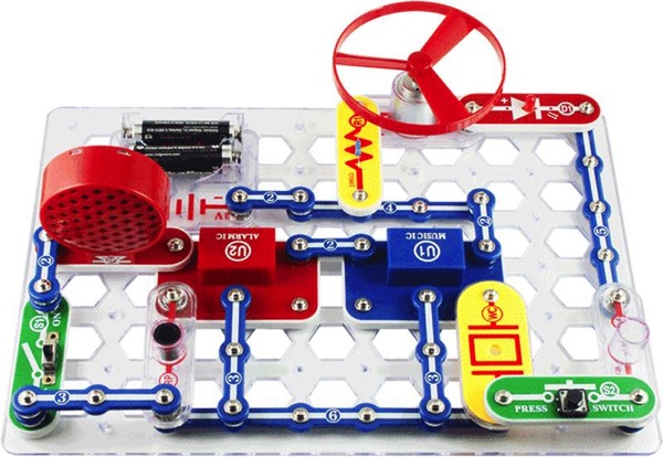 Snap circuits make a great gift for boys. A mom of 4 boys lists her top 10 favorite gifts for boys. All items listed are owned by the family and have been used on a consistent basis. They have stood the test of time, and more importantly, the possibility of being destroyed by 4 boys.