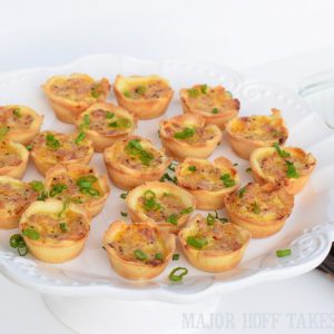 mini quiches made with ham and cheese and gluten free dough