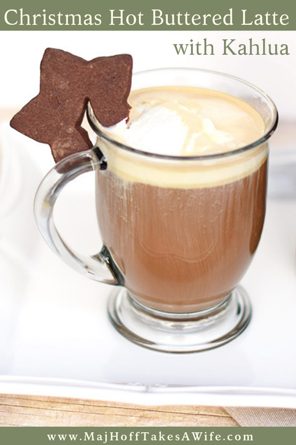 Holiday Entertaining: Hot Buttered Lattes. Need a Christmas Coffee Drink? Look no further than this Christmas Latte. A spin off of the Hot Buttered Rum, it features fresh coffee and Kahlua. Please your holiday guests with this delightful drink. Part of the Holidays Made Easy Blog Series. #HolidaysMadeEasy #kahlua #holiday #christmasdrinks #winterdrinks via @mrsmajorhoff