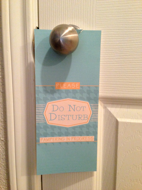 Free Printable Please Do not disturb sign for doorknob