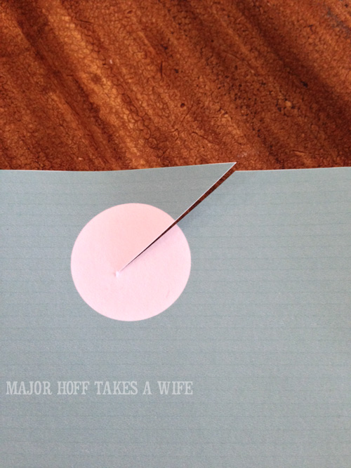 How to cut the printable to make a door knob holder