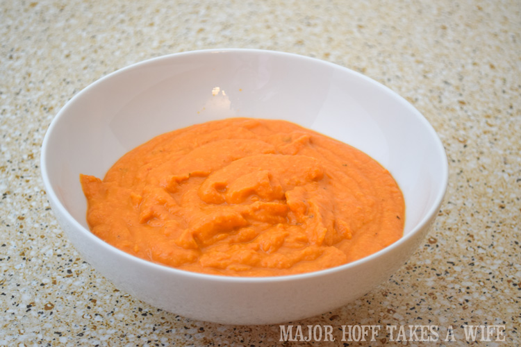 Recipe for a seed free hummus dip. An easy to throw party for the Big Game. Features easy party ideas for snacks, dips and decor. Includes a recipe for Roasted Red Pepper Hummus without seeds! #BigGameSnacks #collectiveBias #ad 