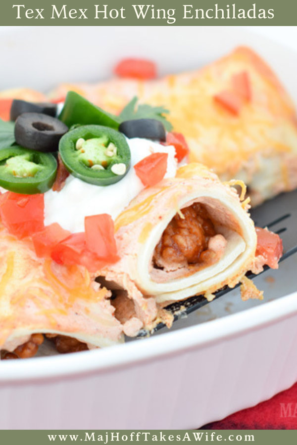 Need a quick recipe for your next tailgate? Look no further than already prepared boneless hot wings. Make quick hot wing tortilla roll ups if you are in a hurry, or take the time to make Tex Mex Enchiladas. Fun twist with hot sauce, cream cheese and tortillas! via @mrsmajorhoff