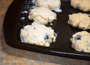 add sanding sugar to scones for a nice crunch