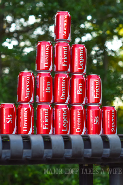 Nickname Coca-Cola classic cans.