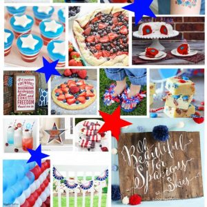 Star Surprise Patriotic Bundt Cake Red White Blue Blog Hop for patriotic recipes, crafts, decor and other Fourth of July ideas.