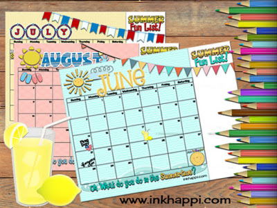 Summer Fun activities and calendars