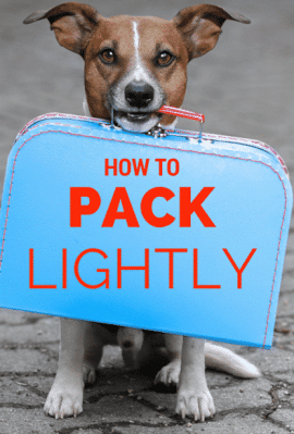 How to pack lightly