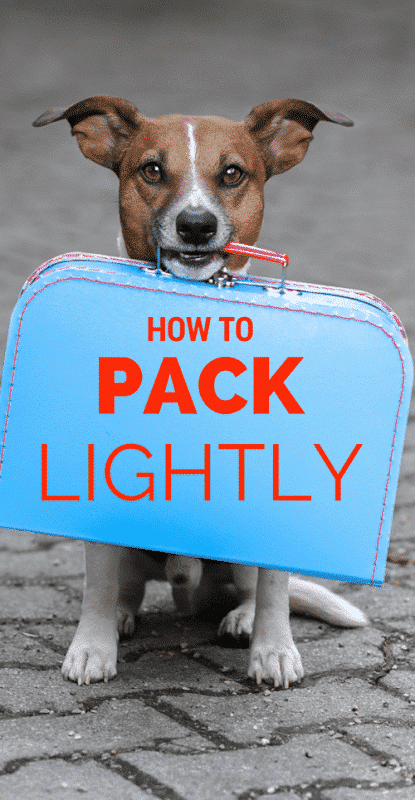 How to Pack lightly travel journal