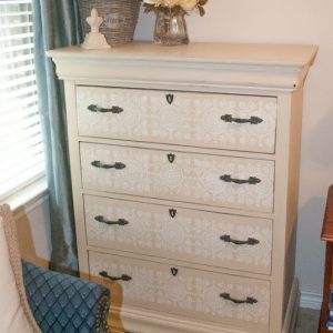 How To Stencil A Dresser With Chalk Paint