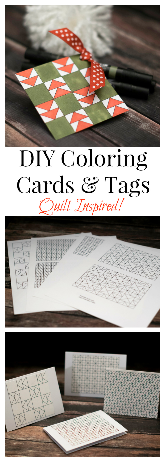 DIY Coloring Cards  Tags