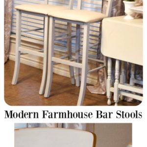 Modern Farmhouse Bar Stools DIY'ed with Pure & Original Classico Paint