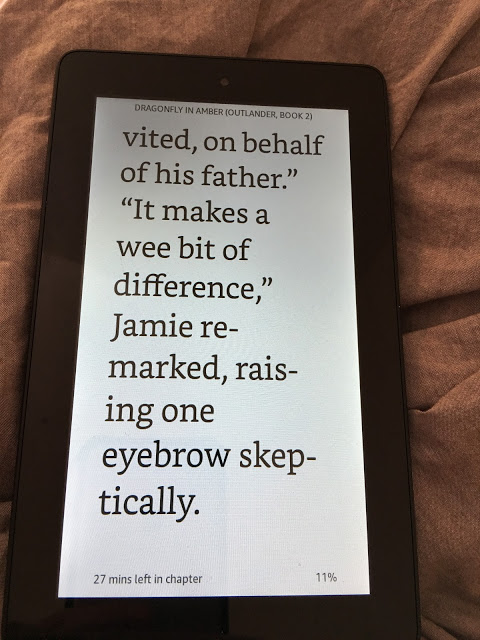 large text on a kindle fire prevents eye strain