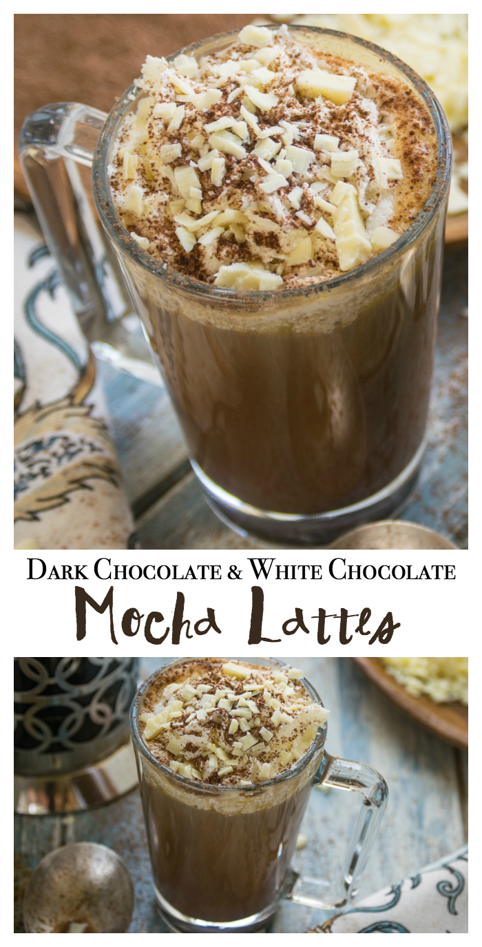 Learn how to make Dark Chocolate White Chocolate Mocha Lattes with this step by step tutorial. Who knew the recipe was so simple? #sponsored #CupForCrushingIt