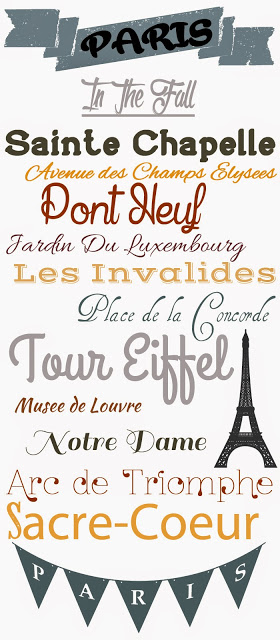 font ideas based on Paris in the fall as inspiration