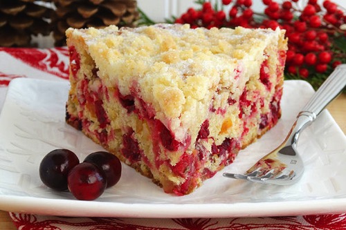 Christmas Cranberry Buckle 