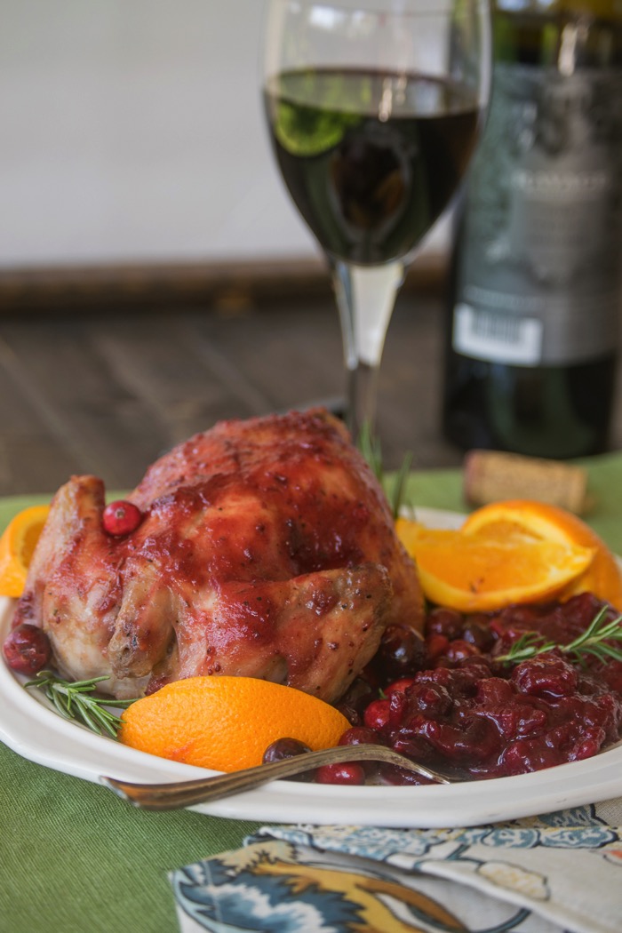 How to plate cornish hens