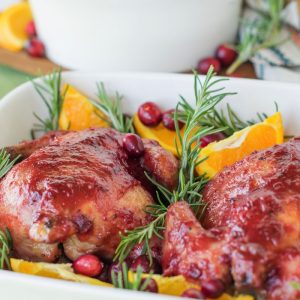 Cornish Game Hen Recipe with Cranberry Glaze