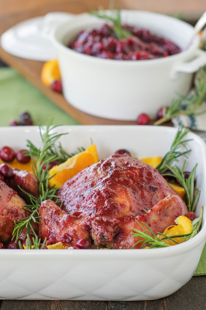 Cranberry Sauce paired with cornish hens