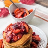 Cranberry Apple Ginger Pancakes