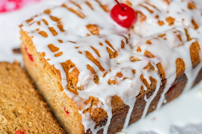 Make Cherry Eggnog Bread Recipe with white chocolate chips
