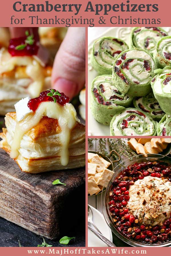 Looking for a cranberry appetizer for your holiday parties? Look no further! Grab some brie, puff pastries, or crescent rolls to pare with cranberries and whip up some of the best Christmas or Thanksgiving appetizers! The best MUST HAVE list of favorite cranberry appetizer recipes! #thanksgivingappetizers #Christmasappetizers #cranberryrecipes #MHTAW