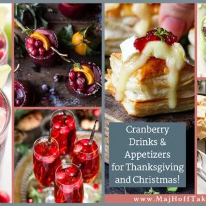 20 Plus Cranberry Drinks and Appetizers