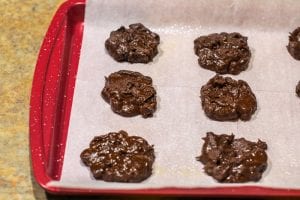 flatten flourless holiday cookies before baking