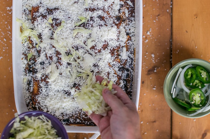 Ancho Beef and Bean Enchiladas are a great party food